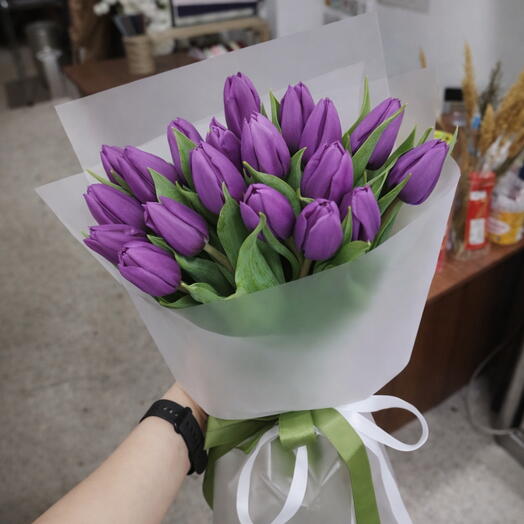 Букет "королевский фиолетовый" 15шт