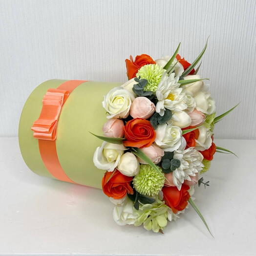 65 бутонов Букет из мыла «Яркое утро»