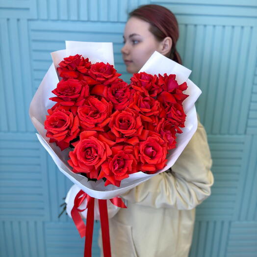 Букет из 15 французских роз