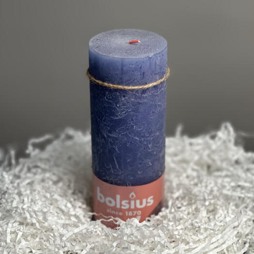 Свеча bolsius синяя