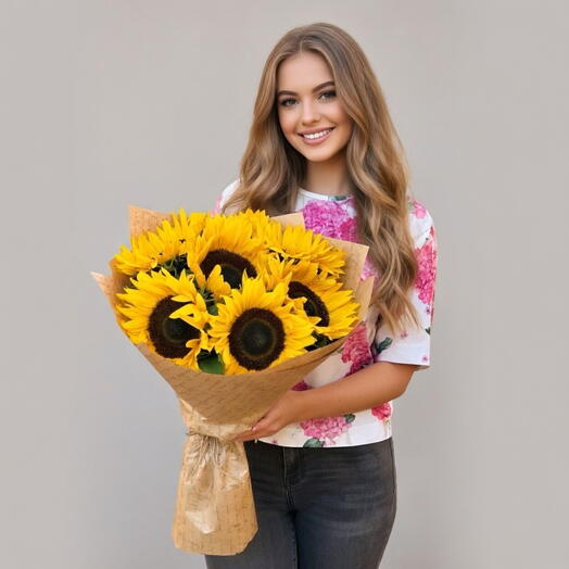 Bouquet sunflower