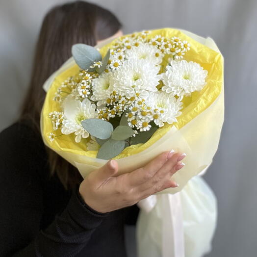 Хризантема и матрикария💛