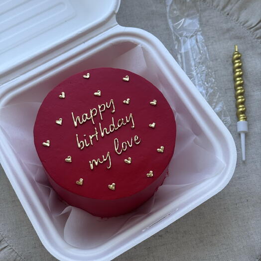 Бенто торт Happy Birthday (без сахара)