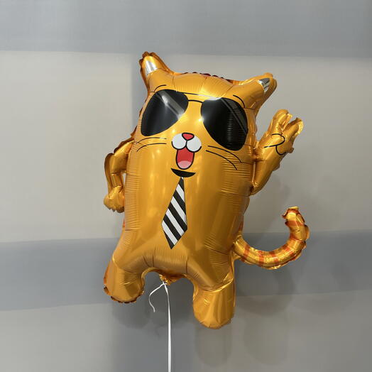 Шар «Рыжий кот депутат» фольгированный 😼