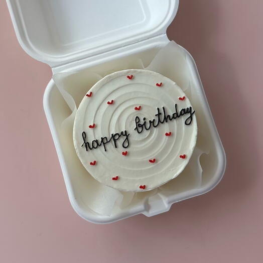 Мини бенто Happy birthday с сердечками