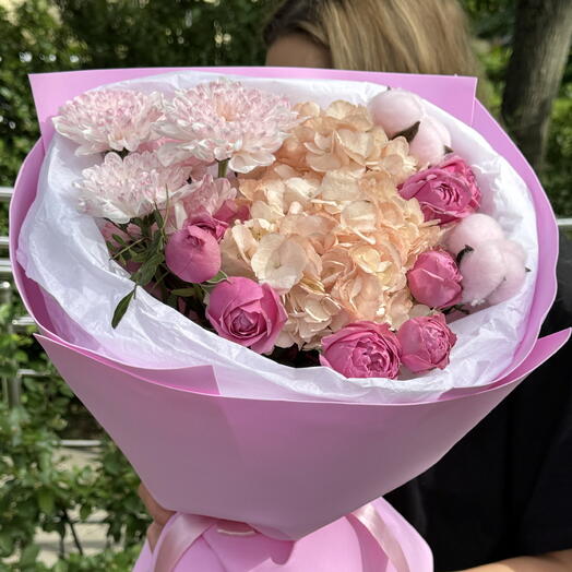 Роза, Гортензия, Хлопок