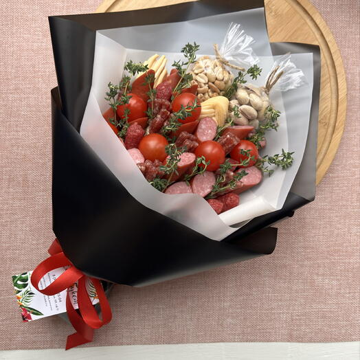 Мини букет с колбасками