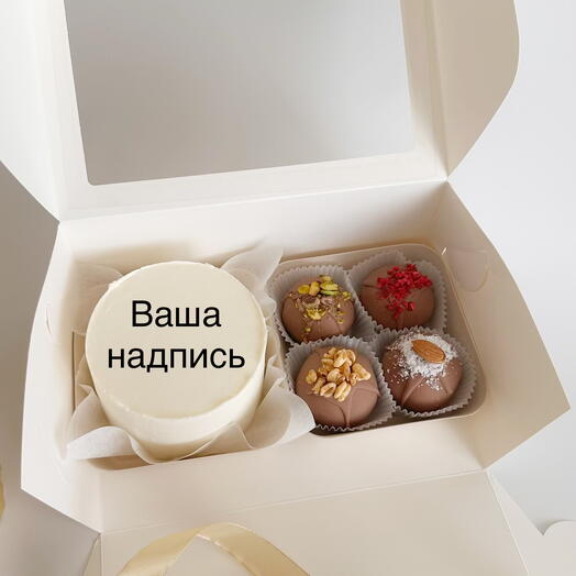 Бенто торт и набор картошки ассорти