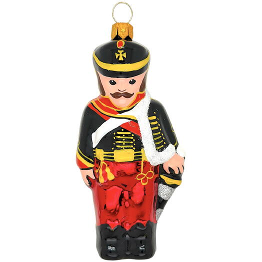 Ёлочная игрушка "Гусар" (Ёлочка) в чёрном
