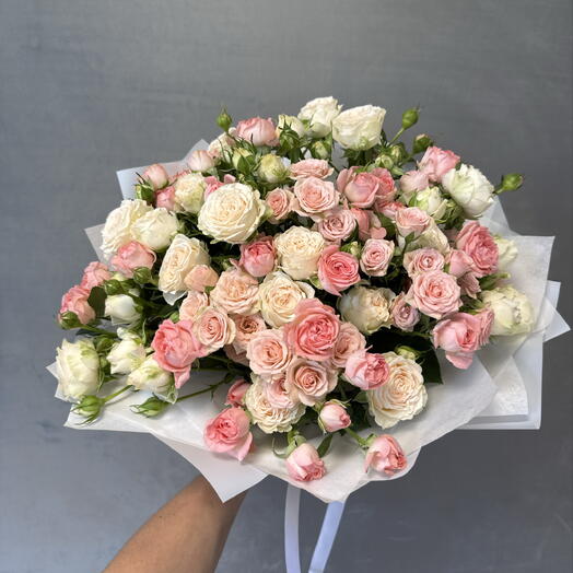 Кустовые розы, 21 штучка
