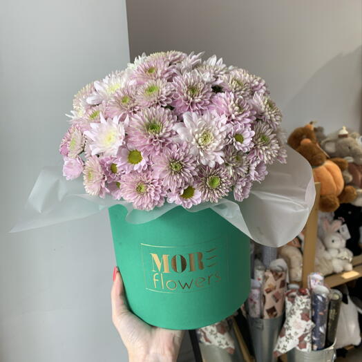 Коробочка из хризантем💜