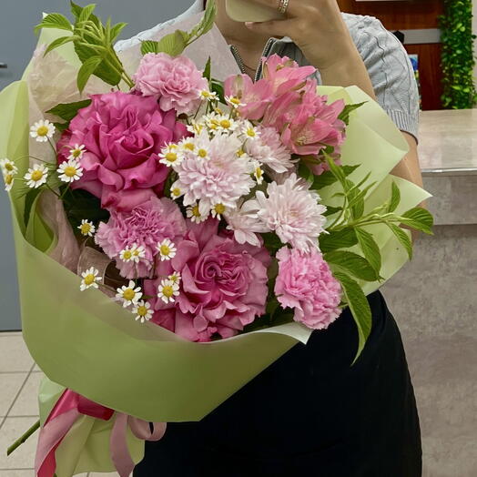 Сборный букет «Летняя малина»