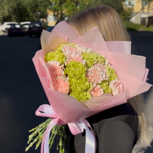 Букет из диантусов 🤍🌸