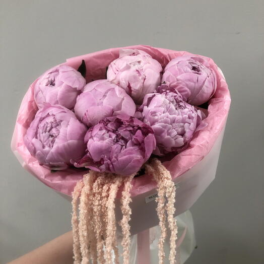 🩷Стильные пионы в букете Bloom Room