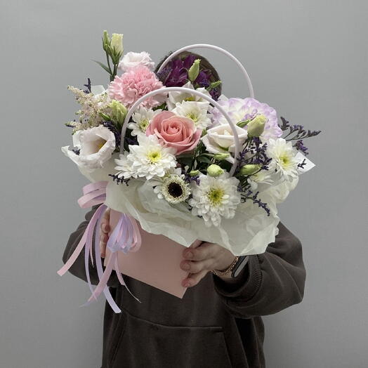 Композиция «Розовые сны» в сумочке🌸