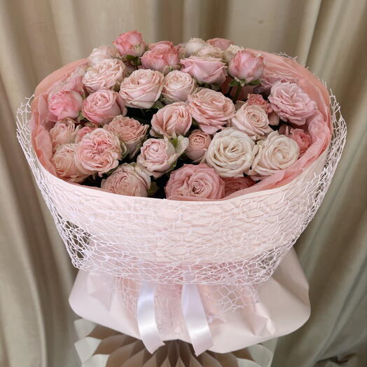 Моно букет из кустовой розы 🌸