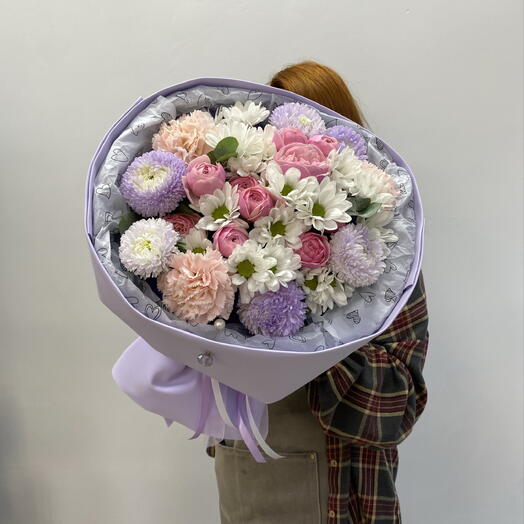 Круглый лавандовый букетик 💜