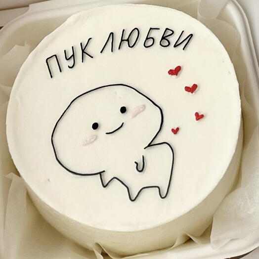 Бенто торт пук любви