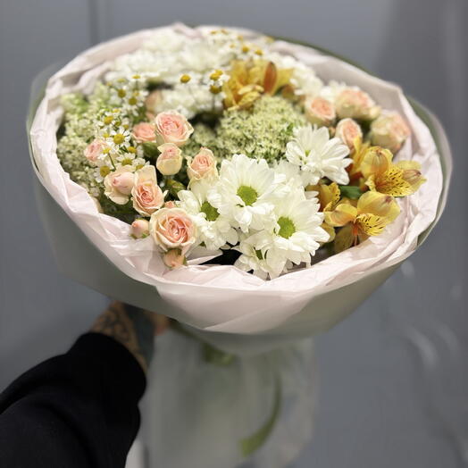 Букет полевой с ромашками 🦋🌼🌸