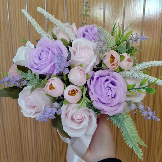 Коробка с мыльными розами