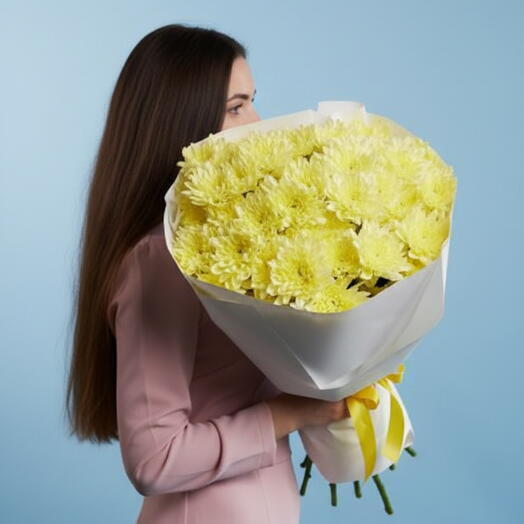 моно с кустовой хризантемой