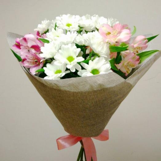 Chrysanthemum and Alstroemeria