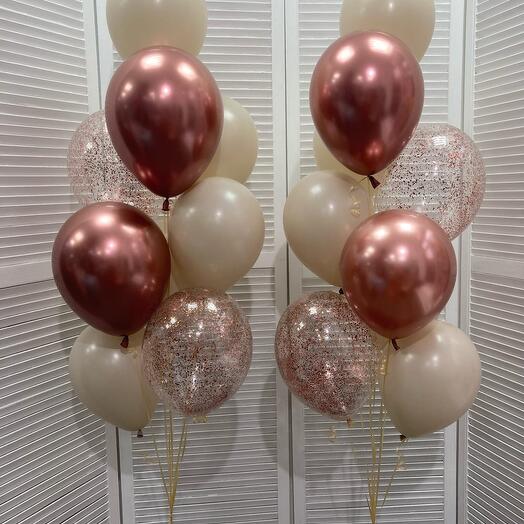 Fountains of 18 balls "Female tenderness"