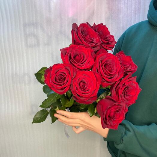 Bouquet of 9 premium roses