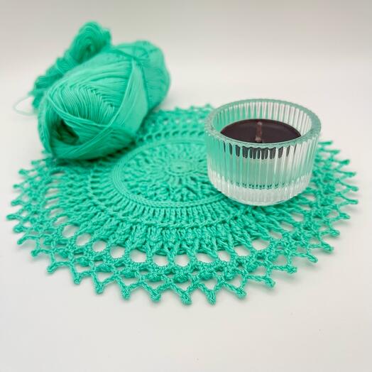 Tesla napkin, turquoise