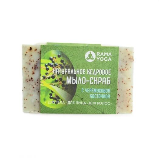 Кедровое мыло скраб черемуха Ramayoga