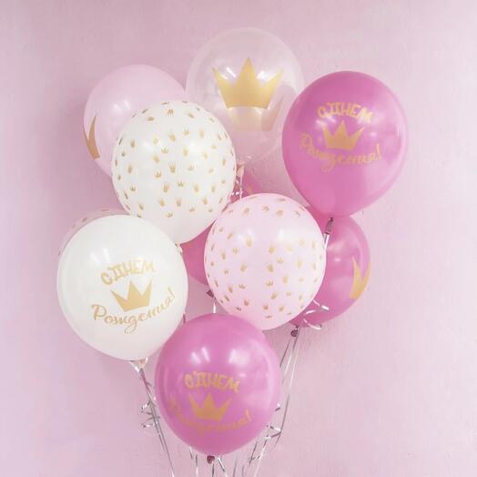 Set de globos de Feliz Cumpleaños (10 piezas)