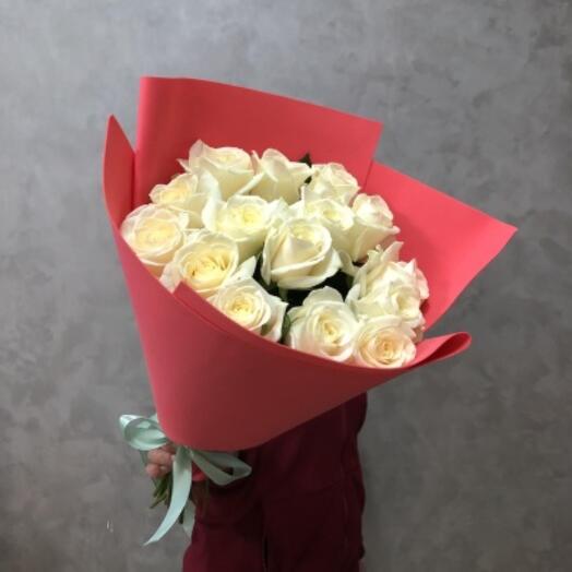 White roses 40-50cm 15 pcs in DECORATIVE PAPER