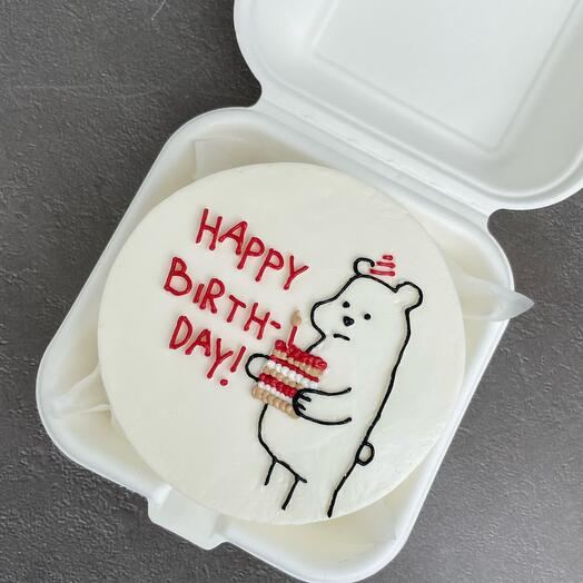 Бенто-торт с мишкой