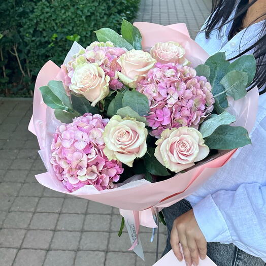 Ortensia e rosa