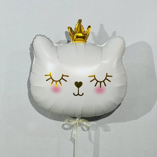 Balloon white kitty princess