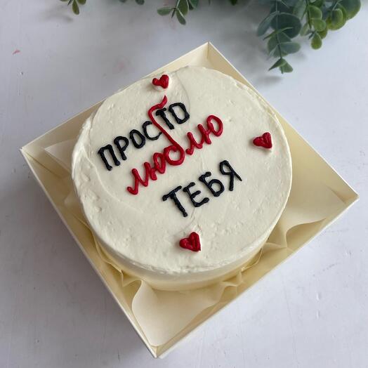 Бенто торт «просто люблю тебя»