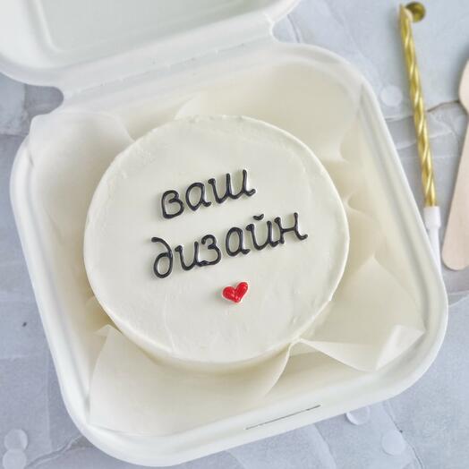Pastel de Bento con su inscripción personalizada