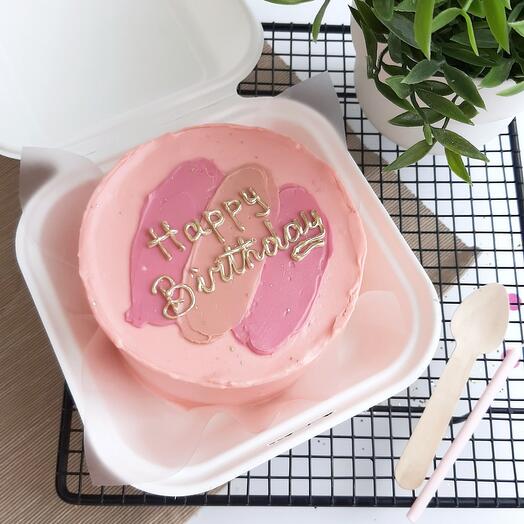 Bento cake "Happy Birthday"/"Happy birthday" as a gift to a girlfriend, girlfriend, wife, colleague