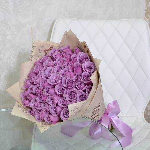 51 lilac roses