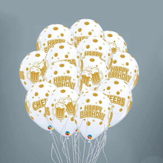 15 Happy Birthday Balloons  set