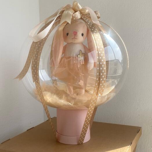 A toy in a ball