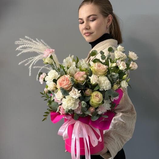 Цветы в коробке 807