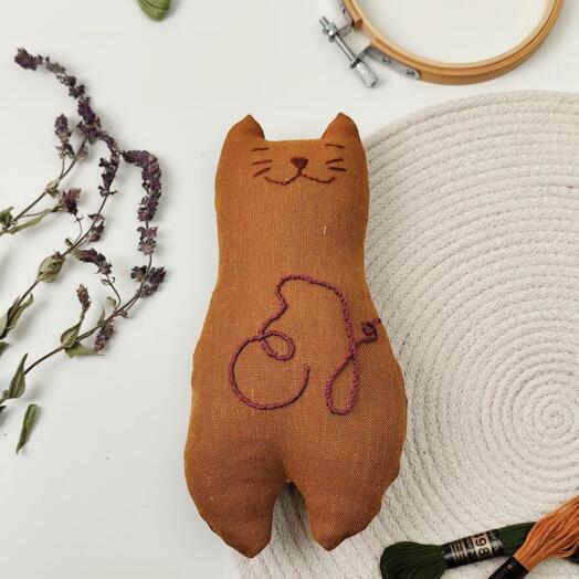 Игрушка из льна "Бабочка"