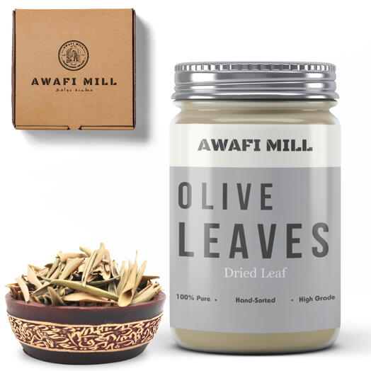 AWAFI MILL Olive Dried Leaf | Greek Olive Tea - Bottle of 100 Gram