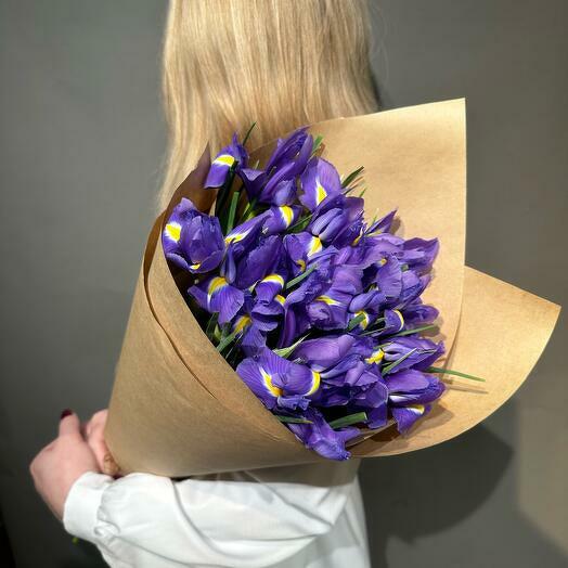 Букет "Индиго" 💜(13 ирисов)