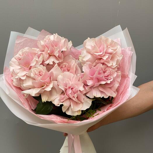 Букет из французских роз Pink Mondial