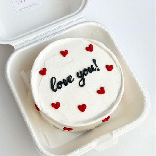 I Love You" cake