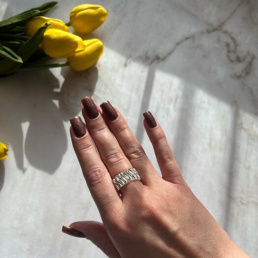 Кольцо из стекляруса