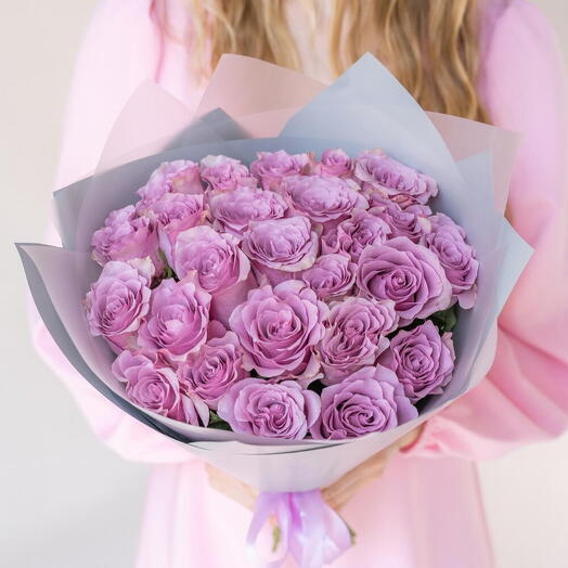 25 Purple Roses