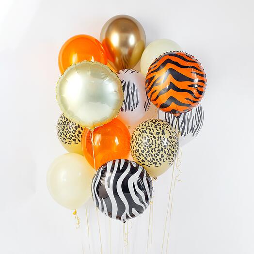 Набор гелиевых шаров Сафари